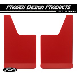Proven Design Products GMC 1500/2500 Sierra Truck, DENALI Red Mud Flaps, PDP MUDFLAPS PLAIN_ RED