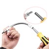 sourcing map Flexible Extension Screwdriver Bit Holder Magnetic Extention Hex