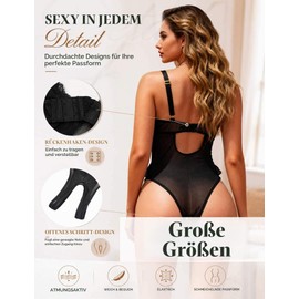 ohyeahlady Body Ouvert für Frauen Spitze Dessous Damen Sexy Unterwäsche