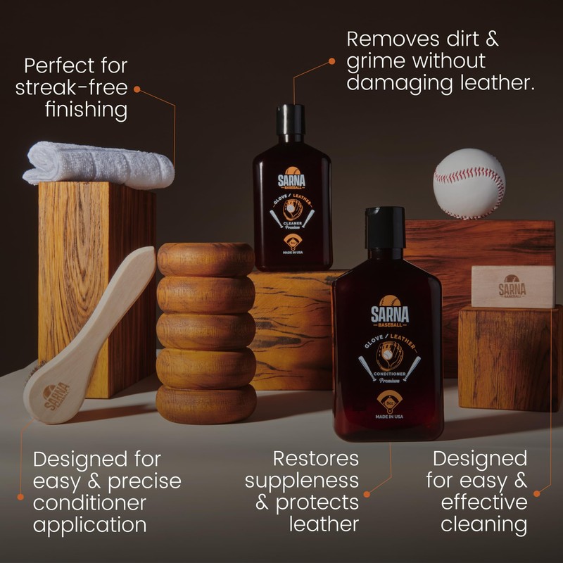 Sarna Glove Conditioner Kit – Includes Cleaner, Soft & Hard