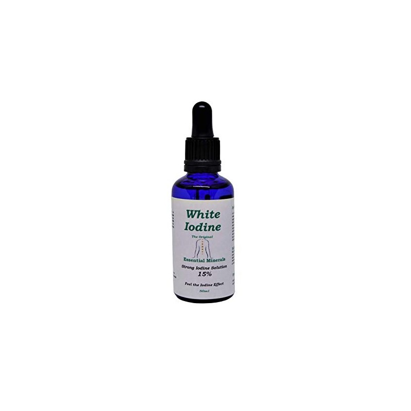 50ml 15% White Iodine Solution - Max Strength Decolourised Clear
