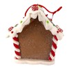 Clay Dough Gingerbread House with Snowman Christmas Tree Ornament 3