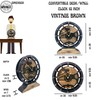 The Gears Clock Desk Clock 10 inches with Real Moving