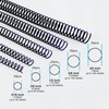 Rayson Plastic Spiral Binding Coil, Mixed Sizes (5/16", 3/8", 1/2",