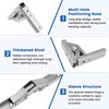 MILYARD 4 Pcs 90 Degree Folding Door/Shelf Hinge, Hidden Bracket