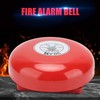 Fire Alarm Bell 6 inches 100db Alarm Volume Security Bell