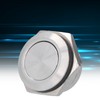 5Pcs Flat Top Button Switch Stainless Steel Waterproof Screw Terminal