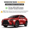 HOPE YOU READY Shatterproof in-Channel Window Rain Guards for 2015-2021