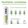 EBL 20Pcs 2800mAh AA Rechargeable Batteries 1.2V NI-MH Battery For
