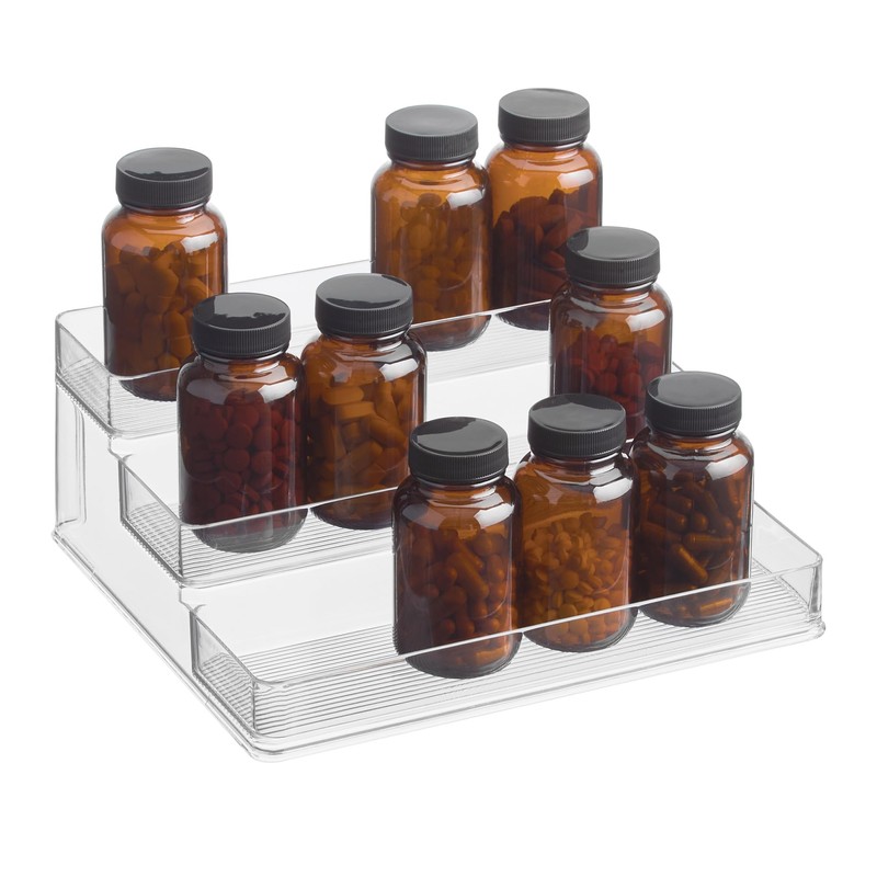 InterDesign 2 Spice Rack Linus Stadium, Clear