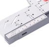 12in L Square Ruler Multifunction Scale Standard Carbon Steel Detachable