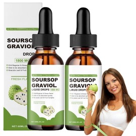 2pcs Organic Soursop Oil,60ml Soursop Goodness Oil,Organic Soursop Extract Liquid Drops