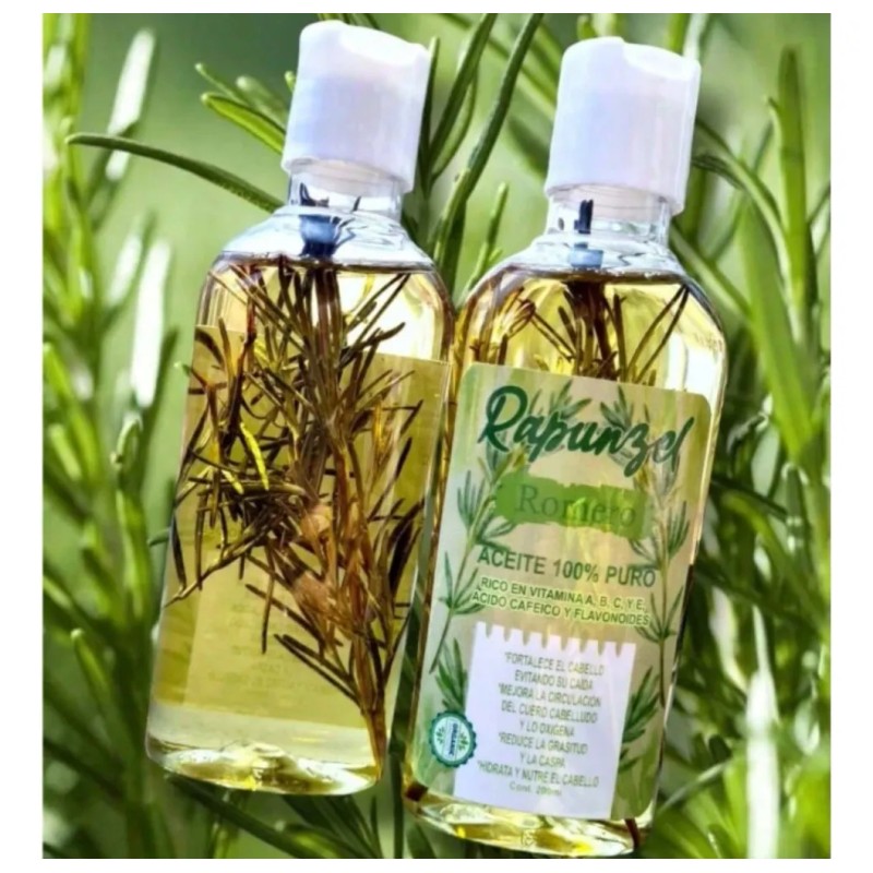 Aceite Romero 100 Puro Rapunzel Crecimiento Capilar