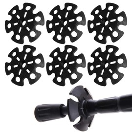 6 Pieces for Poles, Non-Slip Trekking Accessories, Trekking Poles, Ski Basket with Snow Mud, Rubber Tips for Walking Poles, Tips for Trekking Poles, Pack of 6