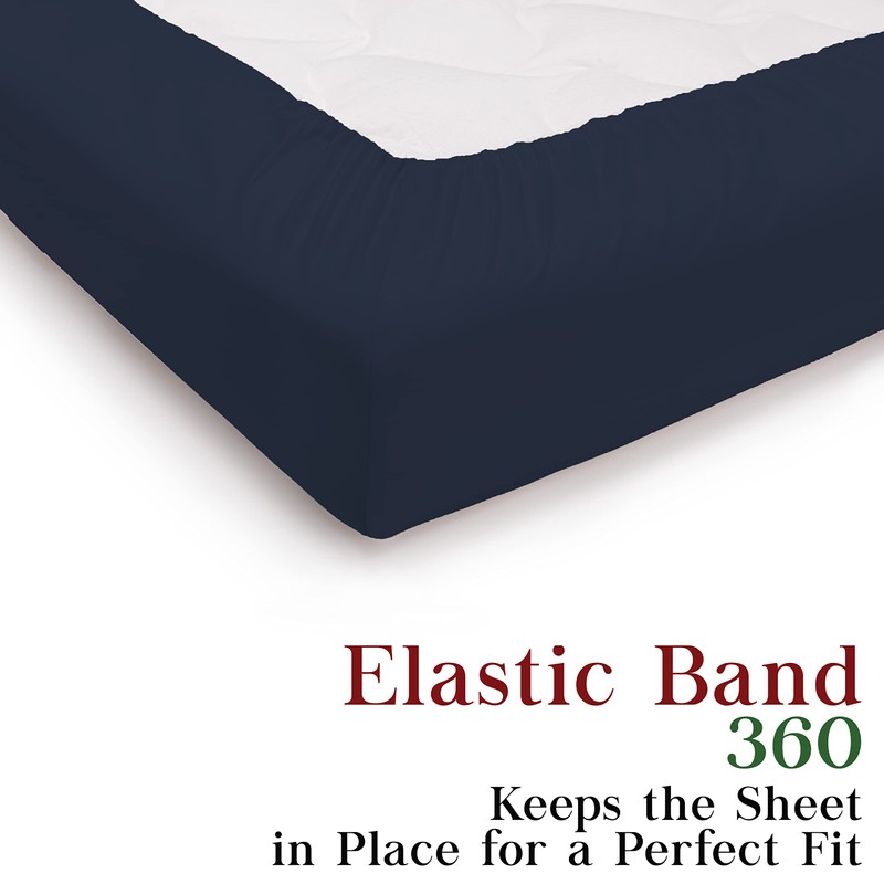 Rohi Easy Care Plain Dye 25cm 3/4 Fitted Sheet -