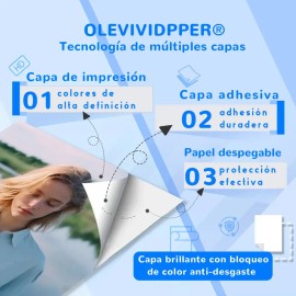 Papel Fotográfico Brillante A4 50hojas Color Blanco