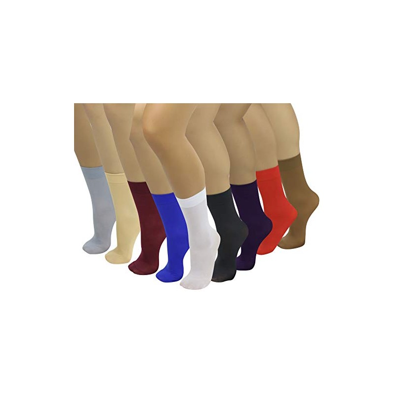 ToBeInStyle Womens Pack of 6 Trouser Solid Anklet Socks -