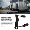 12.8ft Trailer 7 Core Coiled Cable Flexible Retracted Stable Connection