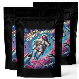 Gummy Sharks Freeze Dried, 3 Pack, 0.5 oz Each