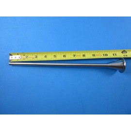 Fits F Dick Sausage Stuffers LONG snack stick tube for sausage stuffer filler with standard 2" base. 3/8" diameter