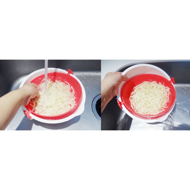 Kokubo KK-309 Spin Wheel Colander Large (Red)