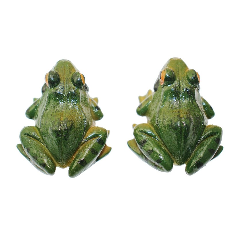Speed mao Realistic Frog Frog Figurine Set of 2 for