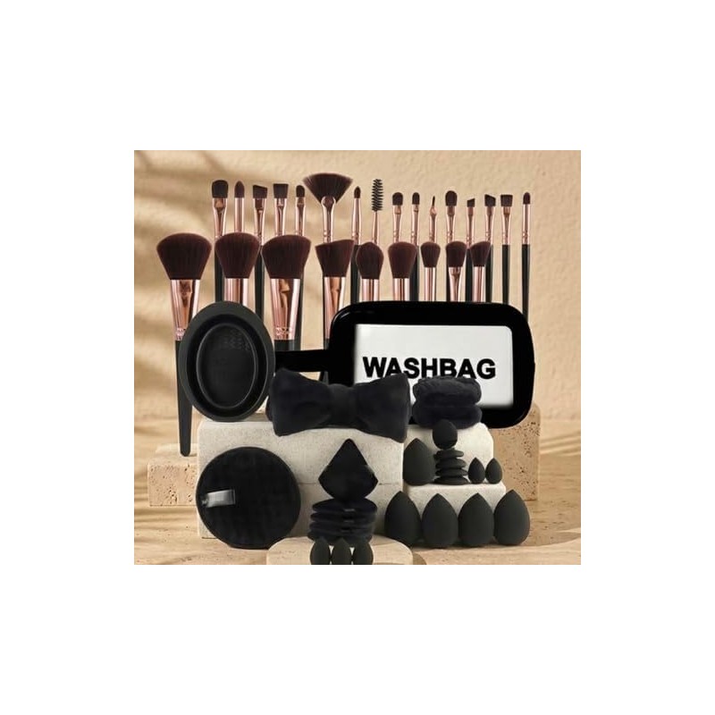 Set de brochas para maquillaje profesional con 51 piezas. 51PCS
