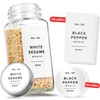 Minimalist Spice Jar Labels Self-Adhesive - 240 Stickers for Spice