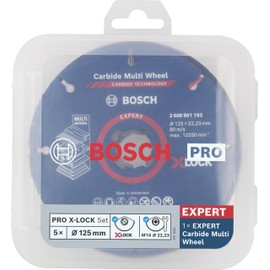 Bosch 5 x Pro Cutting and Grinding Set for X-Lock (for Steel, Stainless Steel, Diameter 125 mm, Professional Accessories, Small Angle Grinder)