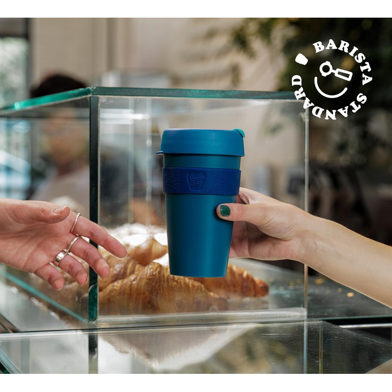KeepCup Original, Lightweight Reusable Coffee Cup with Splashproof Sipper Lid