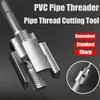 2Pcs Integrated Internal & External Pipe Threading Tool, PVC Pipe