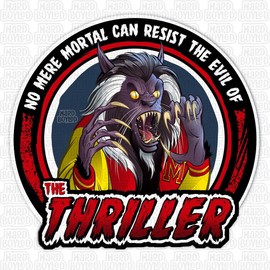 Hard Boyled Michael Jackson: THRILLER 3" Vinyl Sticker - FREE US SHIPPING!