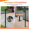 Dreamtrue Universal Keypad Mounting Post with Waterproof Cover, Height Adjustable