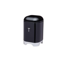KitchenCraft LOVTEABLK Lovello Tea Caddy, 11 x 19 cm (4.5" x 7.5") - Midnight Black