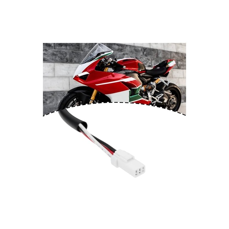 3 Pin Motorcycle Rear Light Adapter Cable Compatible with Ducati
