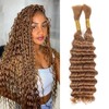 Humistwbiu Deep Wave Human Braiding Hair 100% Unprocessed Brazilian No