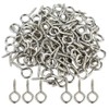 Wobe 100pcs Small Screw Eye Shape Hanging Screw Hooks 1"