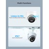 ANNKE 4K PoE Security Camera, Outdoor Turret Surveillance Wired Cameras