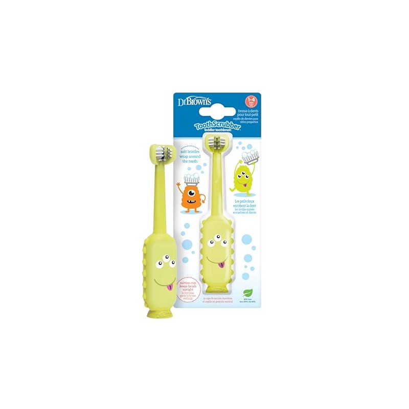 Cepillo de dientes para bebés Monstruo verde Dr. Brown's