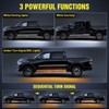 2pcs Running Board LED Lights 800LM White Amber 12V to