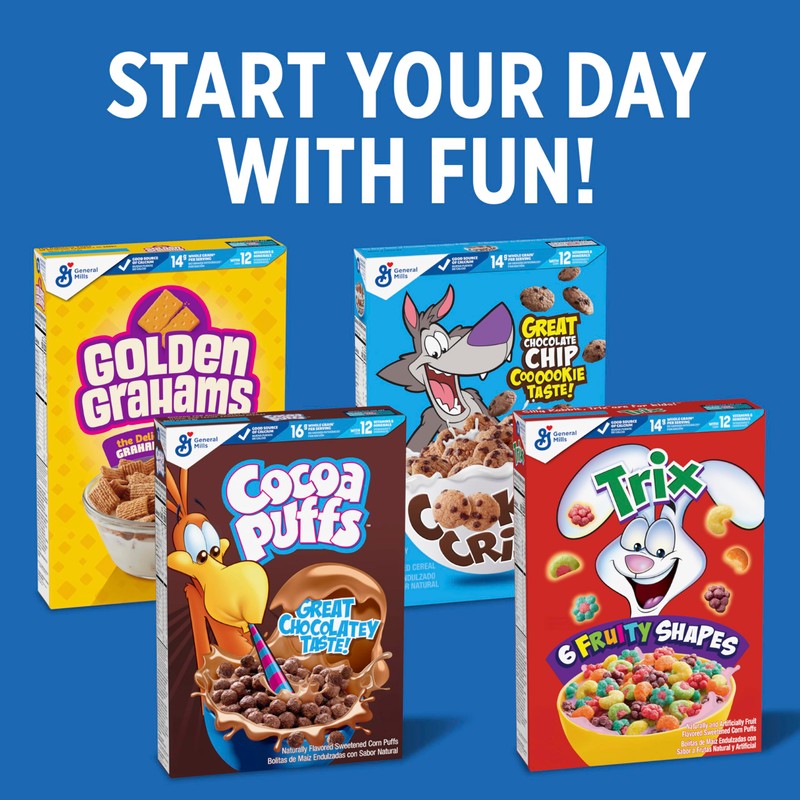 Cookie Crisp Breakfast Cereal, Chocolate Chip Cookie Taste, Made With