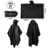AdLife Rain Poncho, Raincoat, Poncho, Men's, Women's, Unisex, 3-Way, Bicycle,