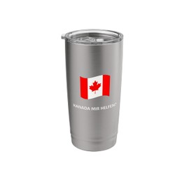 Kanada Mir Helfen Funny Maple Leaf Canadian Flag Stainless Steel Insulated Tumbler