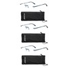 EYE ZOOM 3 Pack Classic Rectangluar Metal Frame Rimless Reading