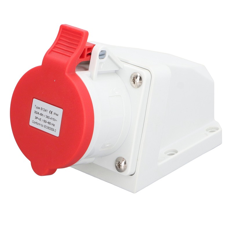 Industrial Connector Electrical 4 Pin 32A 3P+E IP44 Waterproof Dustproof