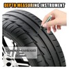 Car Tire Tread Depth Gauge, Tire Tread Gauge Color Coded,
