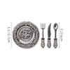Odoria 1/12 Scale Miniature Cutlery Set Dollhouse Accessories, 4Pcs