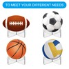 PATIKIL Basketball Display Stand, 2 Pcs Football Holders Stand Basketball