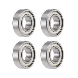 TA-VIGOR 4Pcs MR2010ZZ Deep Groove Ball Bearings, Z2 10mm x 20mm x 6mm Double Sealed Industrial Bearings, Chrome Steel Skateboard Bearings for Motor Electrical Instrument Equipment