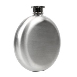 1 metal portable kettle, men's outdoor bottle, rum stainless steel bottle, suitable for outdoor exploration, lightweight and easy to clean, suitable for hiking trips